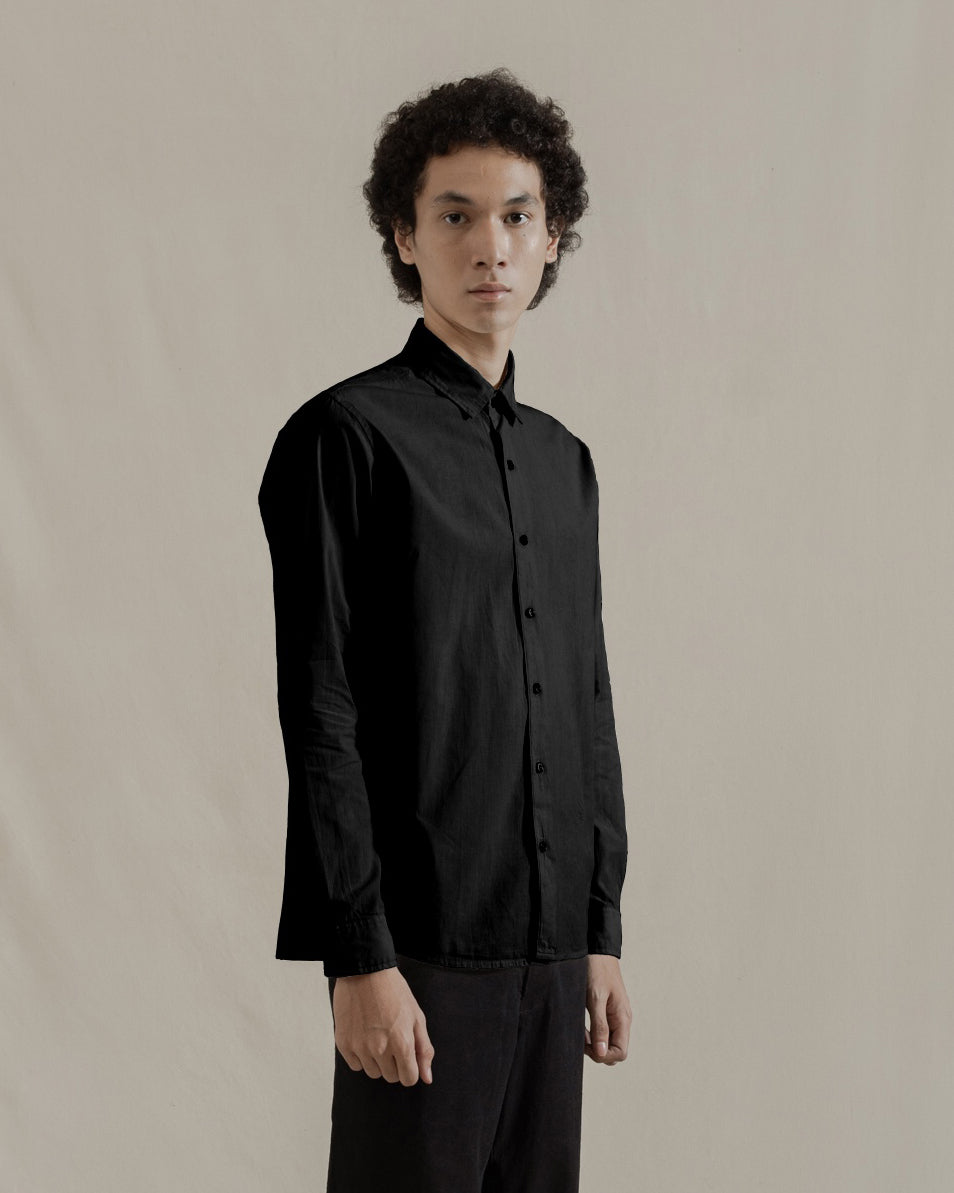 Black dressing shirt discount
