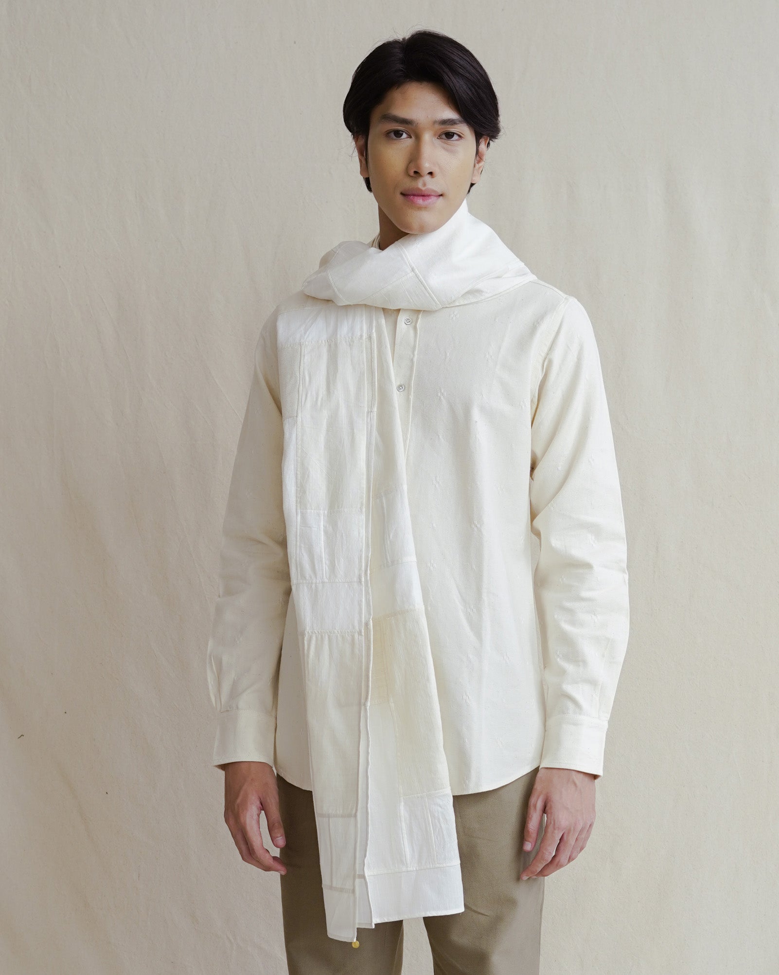 j press patchwork scarf
