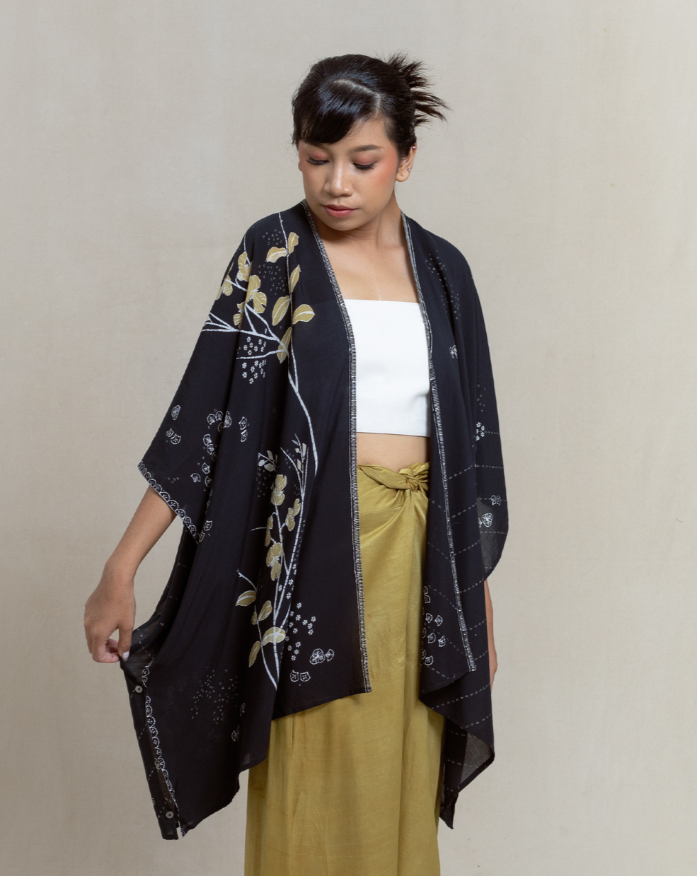 throw, kimono outer, outerwear, women's fashion, naturally dyed, slow fashion, fashion