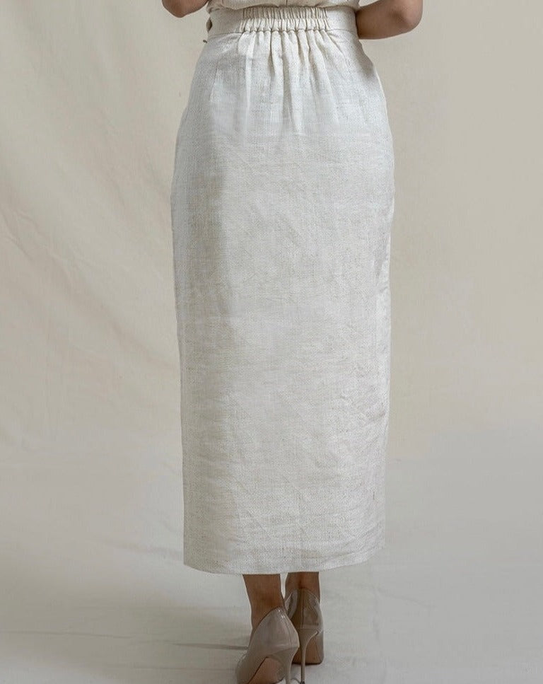 women's skirt, cotton skirt, heirloom cotton, regenerative cotton, raw cotton, women's fashion