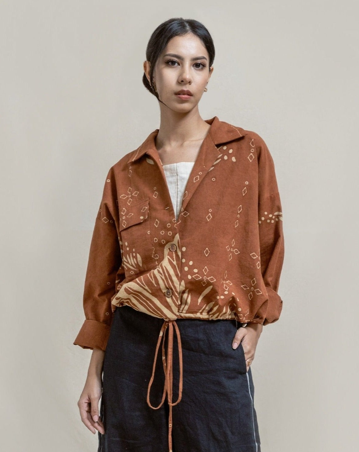 women's bomber jacket, bomber jacket, batik jacket, batik tulis, handmade, handcrafted