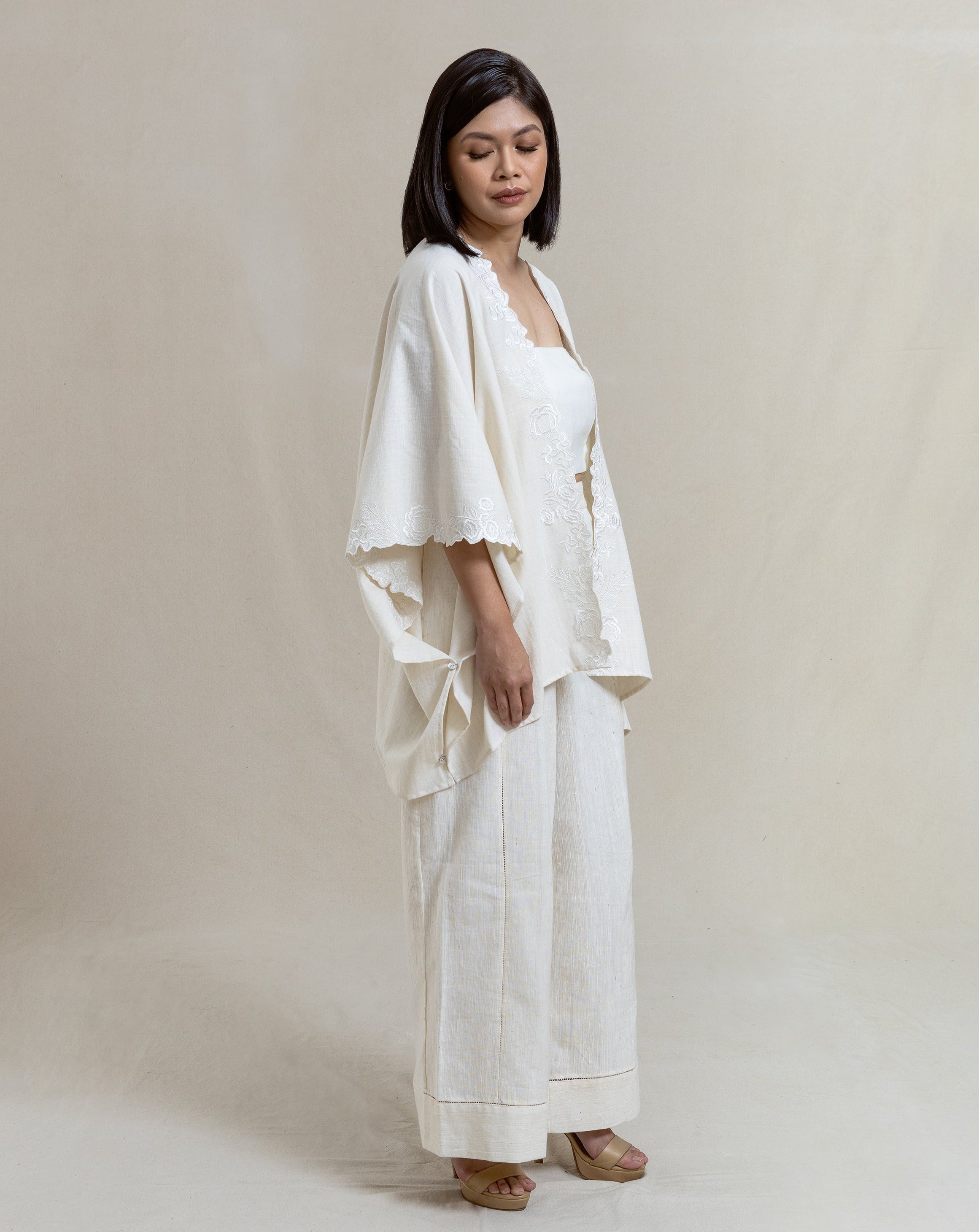 womenswear, heirloom cotton, throw, women's outer