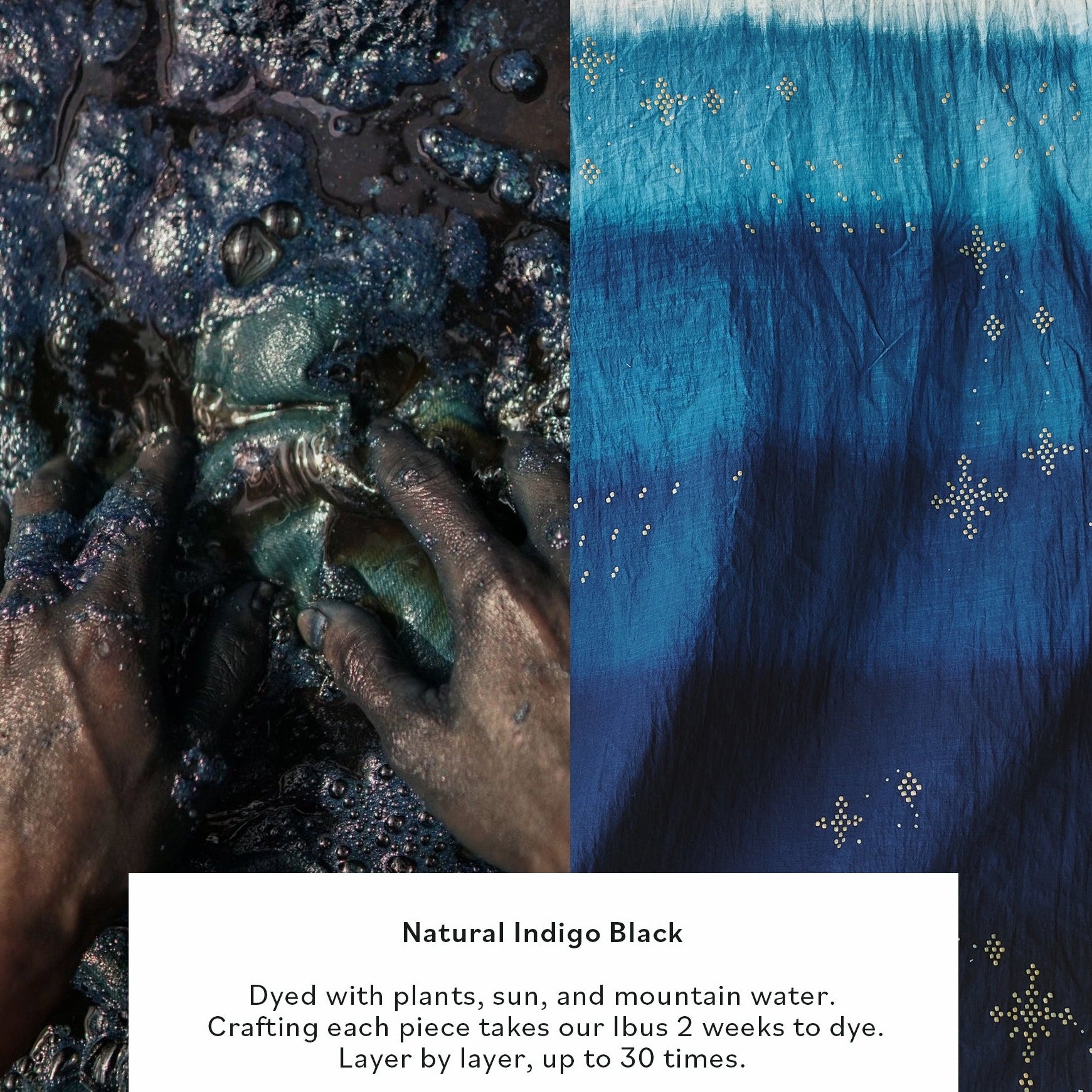 natural dye process, indigo black, process information on natural dye