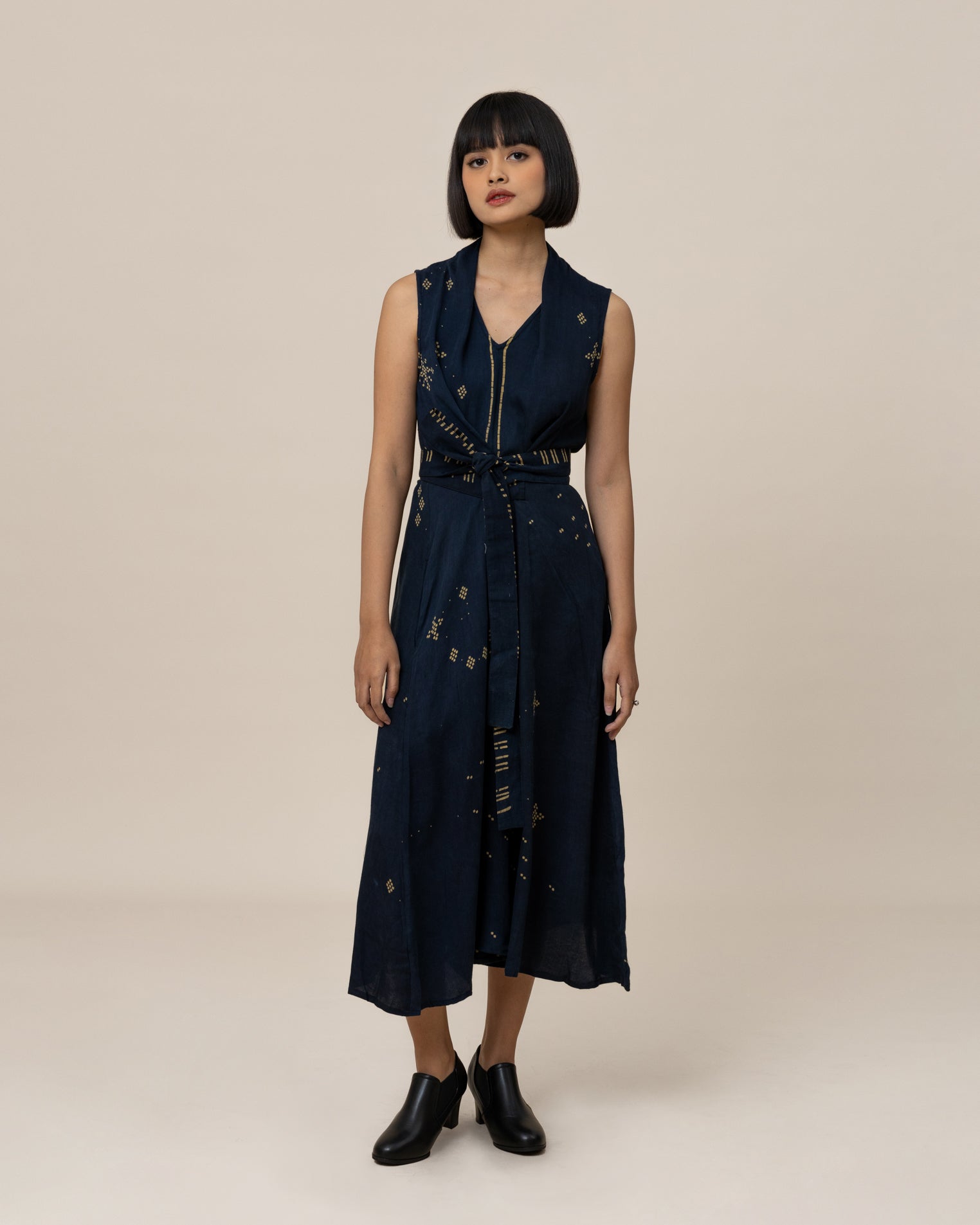 Pleated Dress in Angkasa