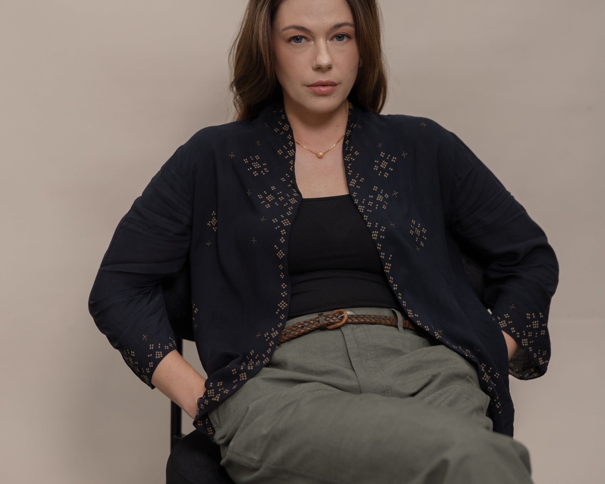 SukkhaCitta Kebaya Angkasa Indigo Batik