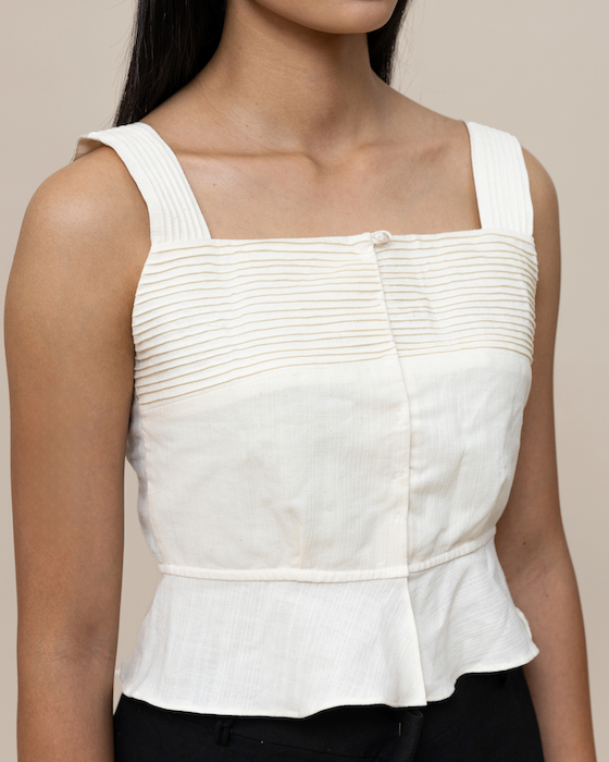 SukkhaCitta KAPAS Peplum Camisole • The Most Meaningful Clothes