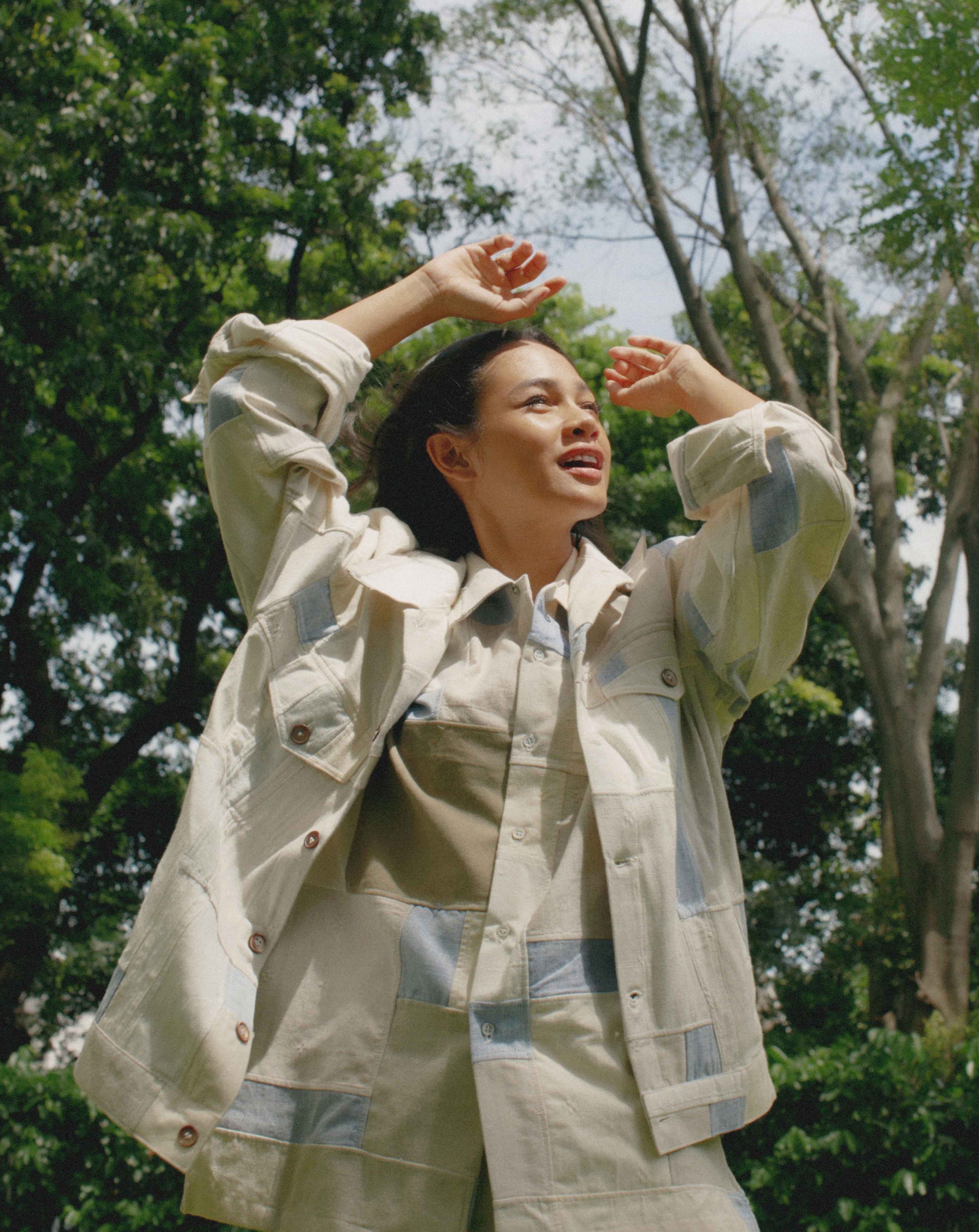 Upcycle denim jacket