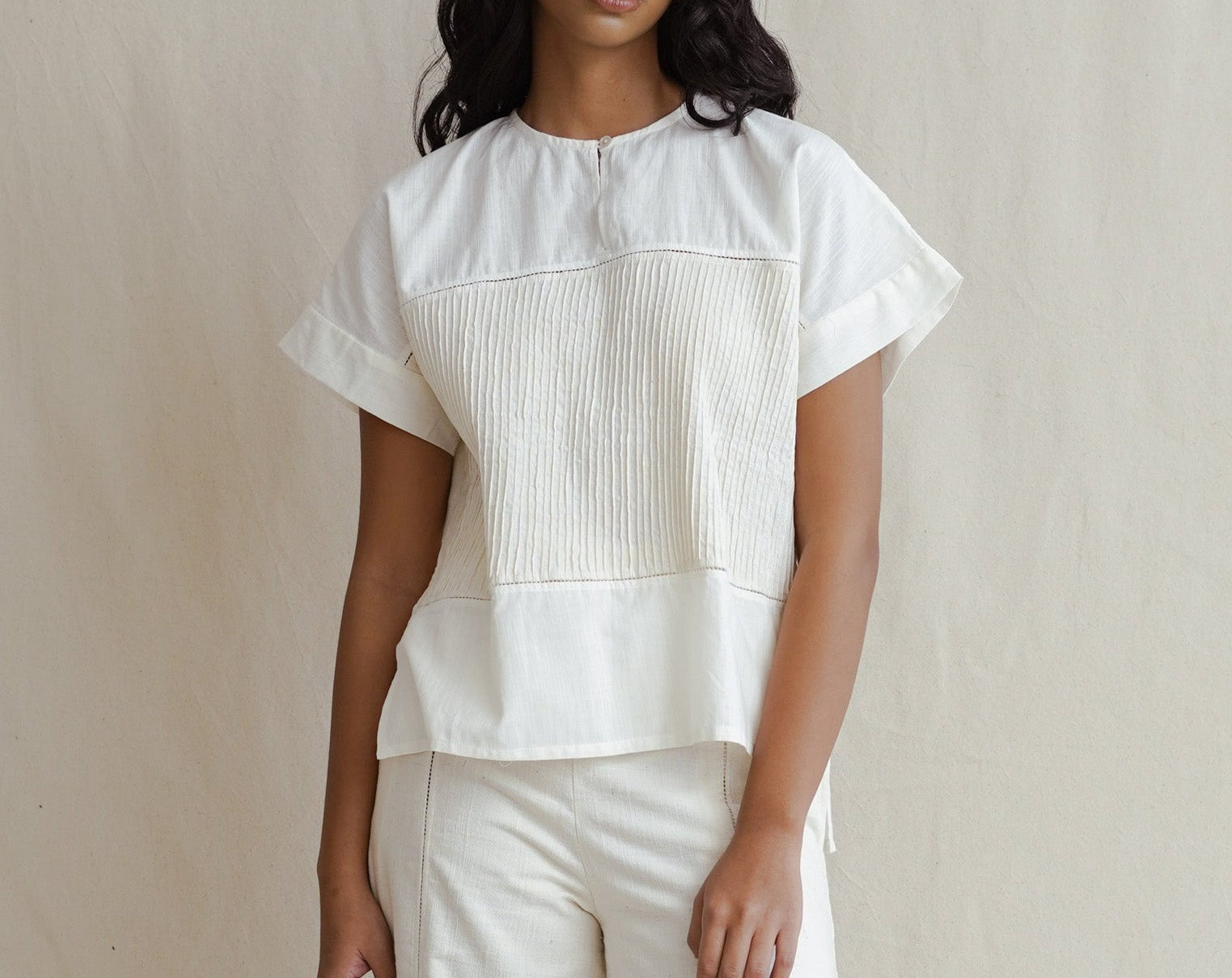 womenswear, heirloom cotton, women's top, top, blouse, slow fashion, handwoven cotton, handcrafted clothes