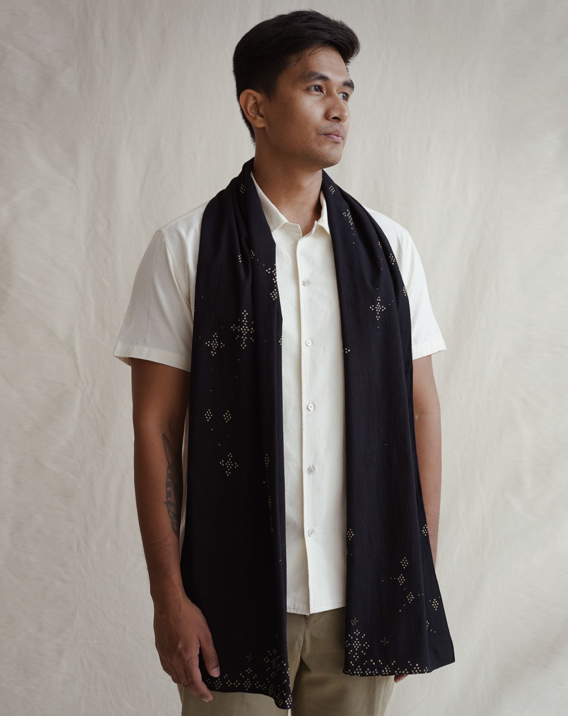 Natural dye scarf Indigo