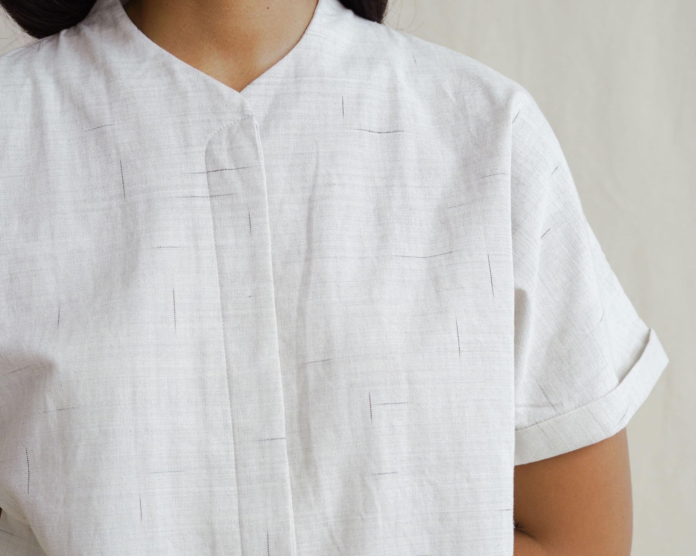 women's top, 100% raw cotton, handmade, handcrafted, slow fashion, sustainable fashion